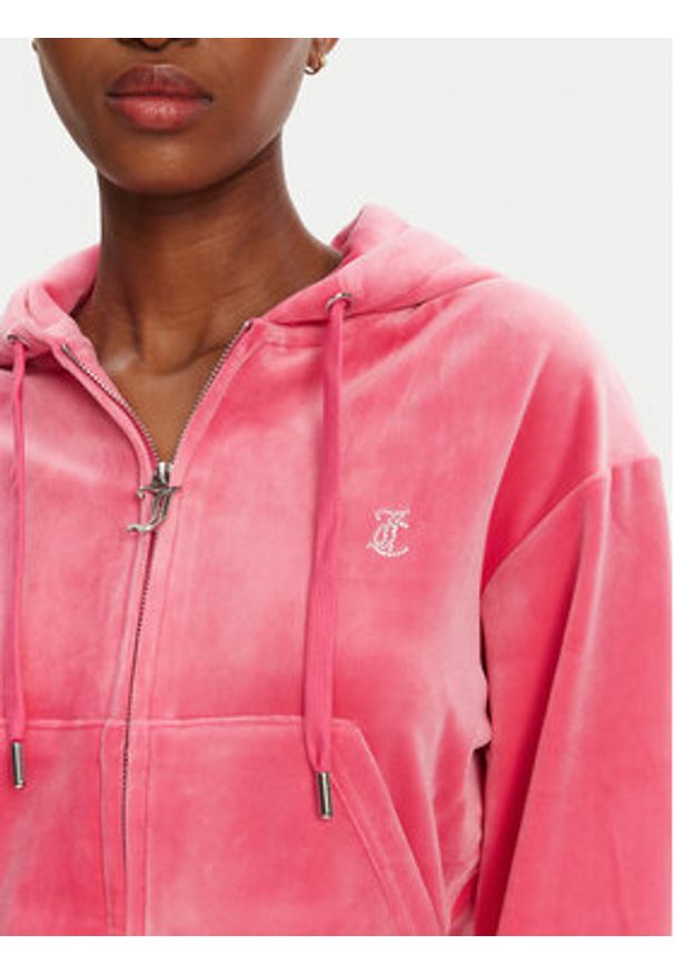 Juicy Couture Bluza Iccle JCWAS125308 Różowy Loose Fit. Kolor: różowy. Materiał: syntetyk