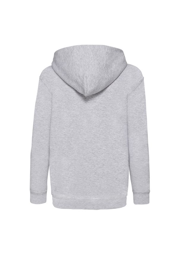 FRUIT OF THE LOOM - Lekka Bluza Z Kapturem Dla Dzieci. Typ kołnierza: kaptur. Kolor: szary