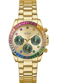 Zegarek damski Guess GW0690L4 CYRKONIE złoty. Kolor: złoty #1
