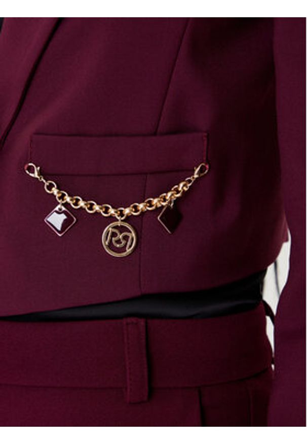 Rinascimento Bolerko CFC0126215003 Bordowy Regular Fit. Kolor: czerwony. Materiał: syntetyk