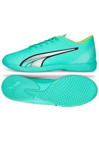 Buty piłkarskie Puma Ultra Play It M 107227 03 zielone zielone. Zapięcie: sznurówki. Kolor: zielony. Materiał: guma, syntetyk. Szerokość cholewki: normalna. Sport: piłka nożna