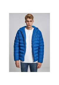 Urban Classics - Parka Urban Classic basic bubble. Kolor: niebieski, wielokolorowy, biały. Materiał: puch. Sezon: zima #1