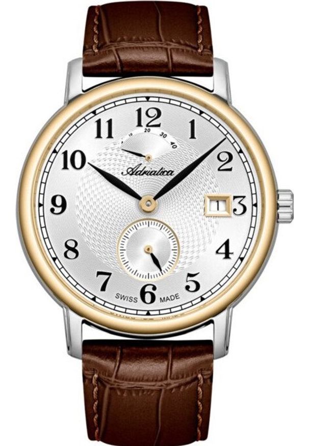 Zegarek męski Adriatica A8256.2223A brązowy. Kolor: brązowy