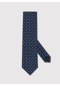 Pako Lorente - PAKO LORENTE – Wzorzysty granatowy krawat. Kolor: niebieski. Materiał: mikrofibra #1