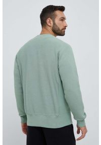 Champion bluza męska kolor zielony gładka. Kolor: zielony. Długość rękawa: długi rękaw. Długość: długie. Wzór: gładki #3