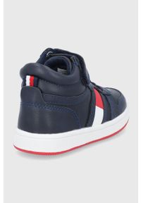 TOMMY HILFIGER - Tommy Hilfiger Buty dziecięce kolor granatowy. Nosek buta: okrągły. Zapięcie: rzepy. Kolor: niebieski. Materiał: guma #5