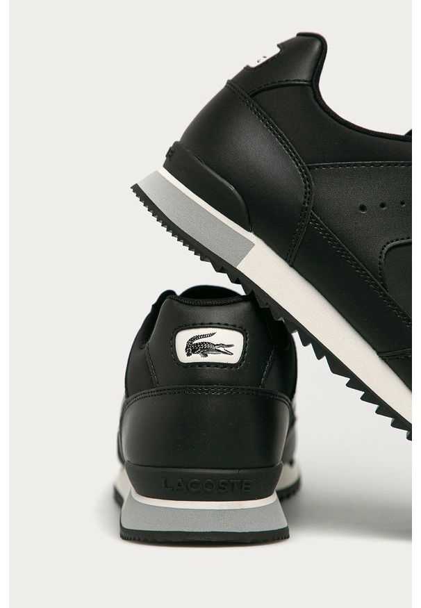 Lacoste - Buty Partner Piste. Nosek buta: okrągły. Zapięcie: sznurówki. Kolor: czarny. Materiał: guma