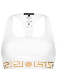 VERSACE - Versace Biustonosz top AUD01039 Biały. Kolor: biały. Materiał: bawełna