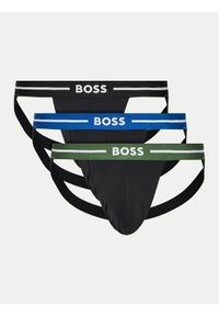 BOSS - Boss Komplet 3 par slipów Jock Strap Jockstrap 3P Bold 50514965 Kolorowy. Materiał: bawełna. Wzór: kolorowy