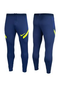 Spodnie Sportowe męskie Nike Dri-Fit Strike 21 Pant. Kolor: niebieski. Materiał: dresówka. Technologia: Dri-Fit (Nike). Sport: piłka nożna