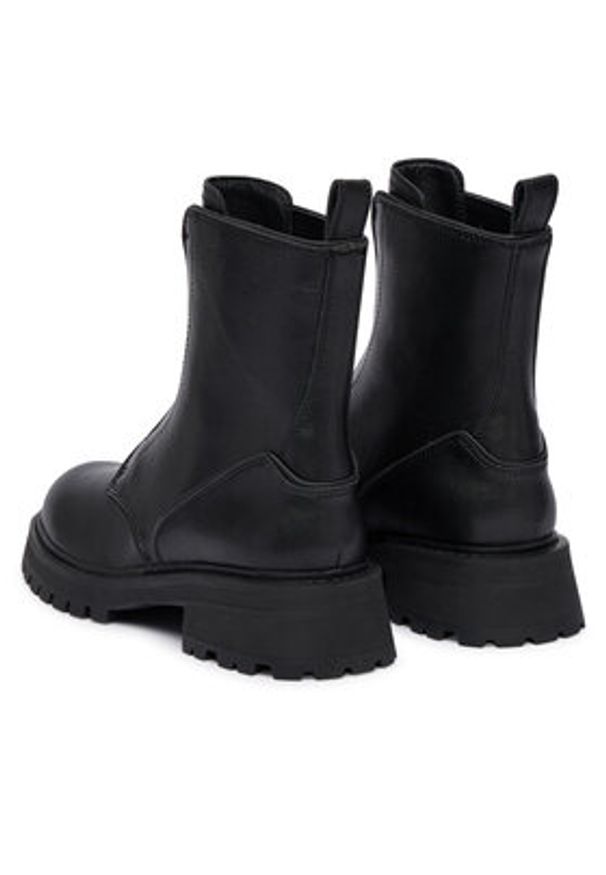 Pepe Jeans Trapery Stacy Hug W PLS500024 Czarny. Kolor: czarny. Materiał: skóra, syntetyk