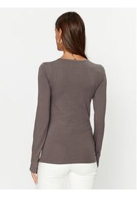 only - ONLY Bluzka 15204712 Szary Stretch Fit. Kolor: szary. Materiał: bawełna