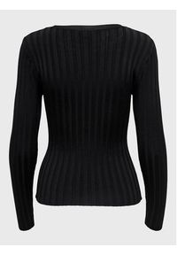 only - ONLY Sweter Ida 15268001 Czarny Regular Fit. Kolor: czarny. Materiał: wiskoza