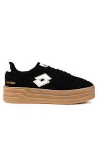 LOTTO - Buty damskie trampki na platformie Lotto STACKY RB. Kolor: czarny, brązowy, wielokolorowy. Obcas: na platformie