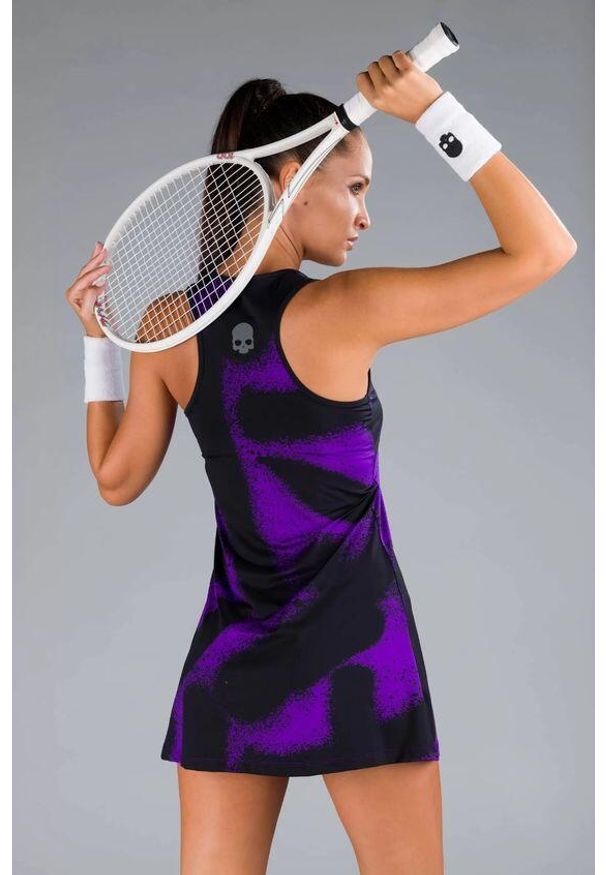 HYDROGEN - Sukienka tenisowa damska Hydrogen Spray Dress. Kolor: czarny, fioletowy, wielokolorowy. Typ sukienki: sportowe. Styl: sportowy