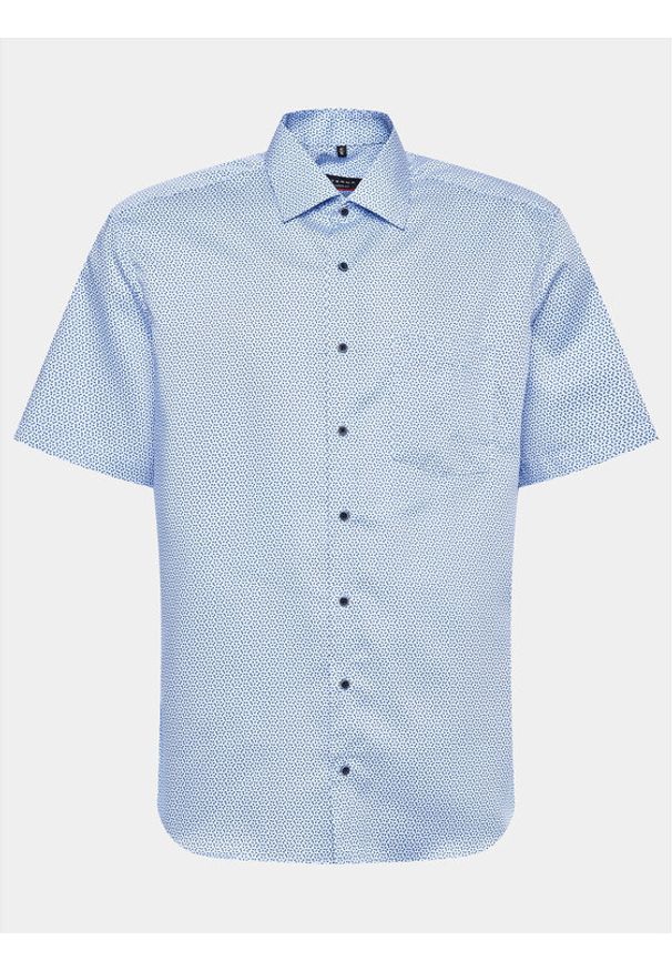 Eterna Koszula 4125/C19P Niebieski Modern Fit. Kolor: niebieski. Materiał: bawełna