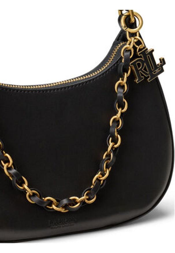 Lauren Ralph Lauren - LAUREN RALPH LAUREN Torebka 431P11747002 Czarny. Kolor: czarny. Materiał: skórzane