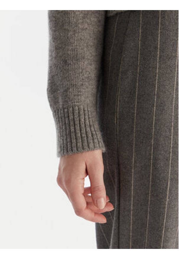 Marella Kardigan Blazer 2525346032 Szary Regular Fit. Kolor: szary. Materiał: wełna