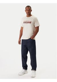 Jack & Jones T-Shirt Brat Tee 12288103 Beżowy Regular Fit. Kolor: beżowy. Materiał: bawełna #5