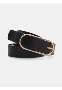 Sinsay - Pasek do spodni z podłużną klamrą - czarny. Kolor: czarny #1