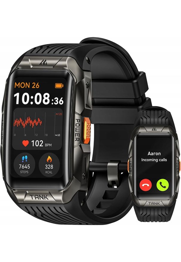 APPLE - Smartwatch Apple KOSPET Tank X2 Smartwatch tracker fitness wodoszczelny zegarek fitness. Rodzaj zegarka: smartwatch