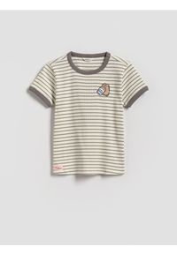 Reserved - T-shirt w paski Pusheen - wielobarwny. Materiał: bawełna. Wzór: paski #1