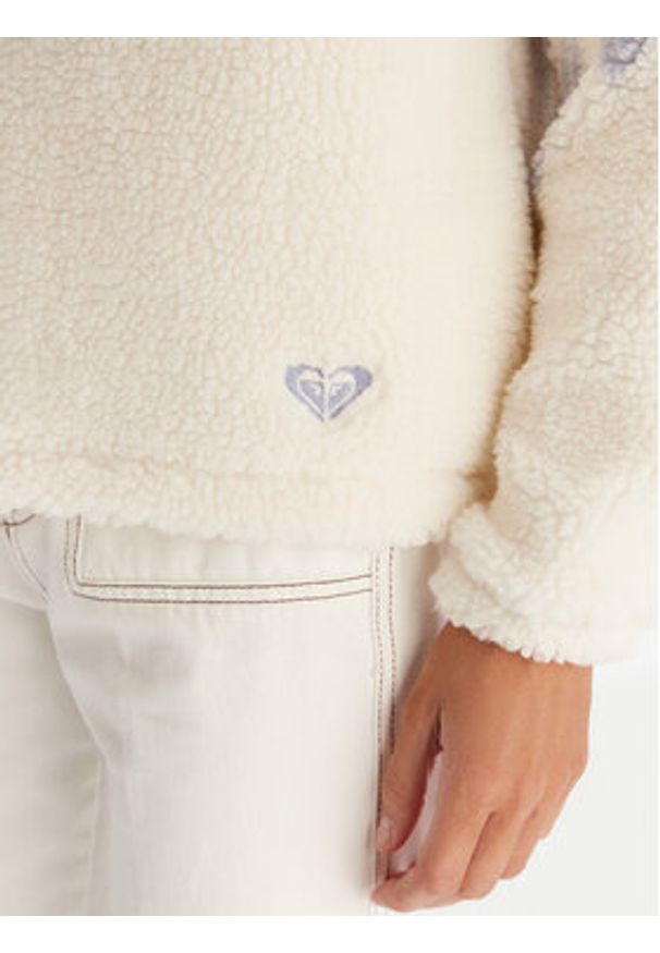 Roxy Polar Mountain Story ERJPF03228 Biały Regular Fit. Kolor: biały. Materiał: syntetyk