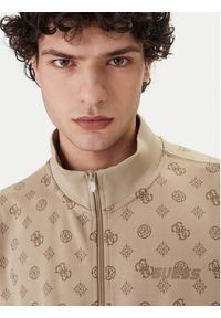 Guess Bluza Z6GQ07 K2849 Beżowy Relaxed Fit. Kolor: beżowy. Materiał: syntetyk #5