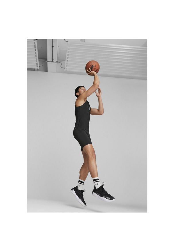 Puma - Męskie spodenki do koszykówki Hoops Team PUMA Black. Kolor: czarny. Sport: koszykówka