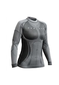 Bielizna termoaktywna damska Berkner Power VIP koszulka LS. Kolor: czarny, wielokolorowy, szary. Materiał: materiał, włókno, skóra. Wzór: ażurowy #1