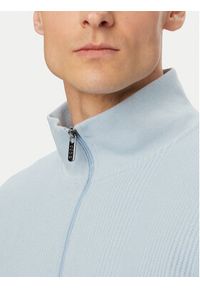 BOSS Bluza Structure 50559332 Niebieski jasny Regular Fit. Kolor: niebieski. Materiał: bawełna #4