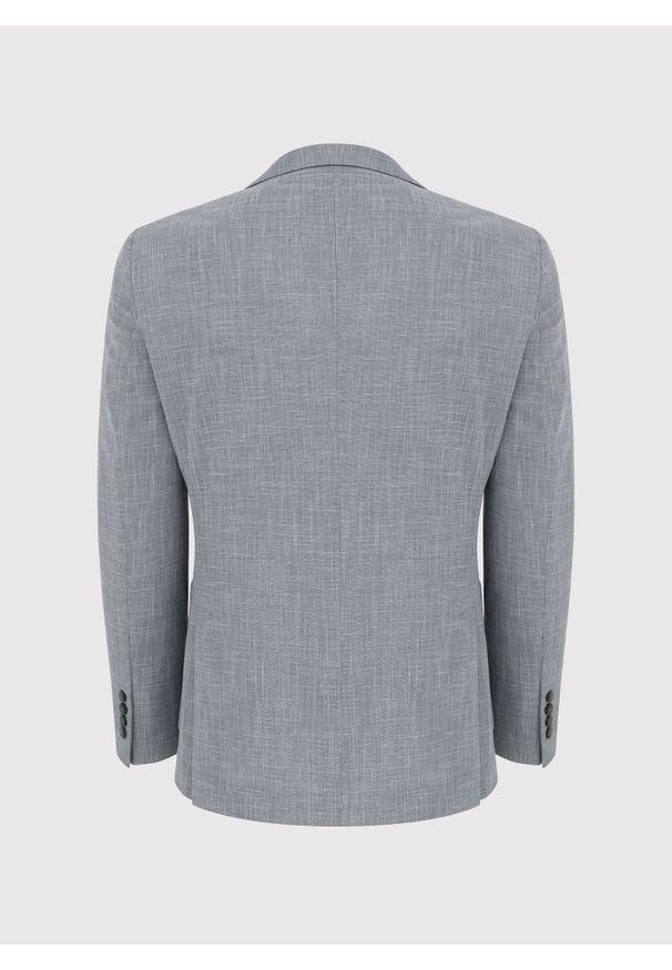 PAKO LORENTE – Lniana szara marynarka męska melanż P24SF-3X-011-S-S - Pako Lorente. Kolor: szary. Materiał: len. Wzór: melanż