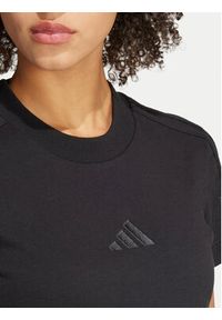 Adidas - adidas T-Shirt ALL SZN 3-Stripes JI9102 Czarny Slim Fit. Kolor: czarny. Materiał: bawełna #5