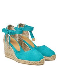 Castañer Espadryle Carina/8/002 021642 Turkusowy. Kolor: turkusowy. Materiał: materiał #5