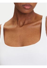 Hunkemöller Body 302039 Biały Slim Fit. Kolor: biały. Materiał: bawełna #4