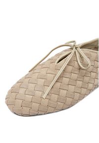 Gino Rossi - GINO ROSSI Półbuty EO-26SS02 Beżowy. Kolor: beżowy. Materiał: zamsz, skóra #4