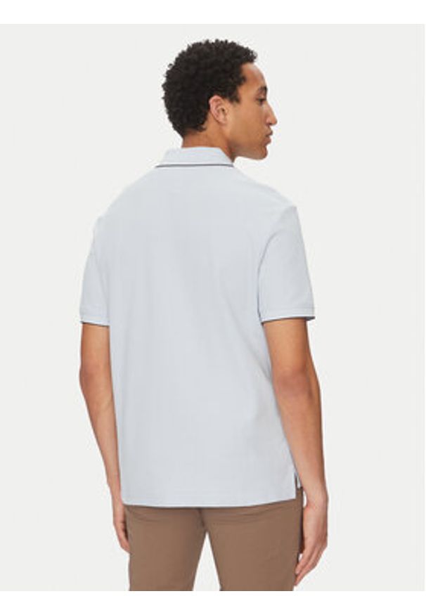 TOMMY HILFIGER - Tommy Hilfiger Polo MW0MW38457 Błękitny Classic Fit. Typ kołnierza: polo. Kolor: niebieski. Materiał: bawełna
