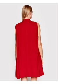 Victoria Victoria Beckham Sukienka codzienna 1122WDR003477A Czerwony Relaxed Fit. Okazja: na co dzień. Kolor: czerwony. Materiał: wiskoza. Typ sukienki: proste. Styl: casual #4
