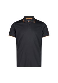 Polo CMP. Typ kołnierza: polo. Kolor: czarny #1