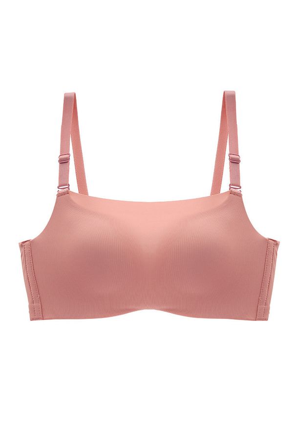 Intica - Biustonosz push-up z regulowanymi ramiączkami piankowy Ihna. Kolor: różowy. Materiał: materiał. Rodzaj stanika: push-up