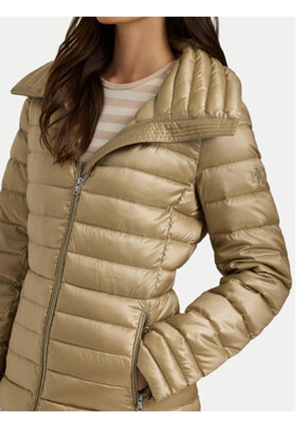 Lauren Ralph Lauren Kurtka puchowa 297951267002 Beżowy Straight Fit. Kolor: beżowy. Materiał: syntetyk