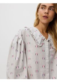 Reserved - Koszula z ozdobnym kołnierzem - wielobarwny. Materiał: bawełna, tkanina #1