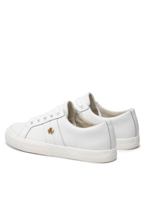 Lauren Ralph Lauren Sneakersy Janson II 802830937006 Biały. Kolor: biały. Materiał: skóra