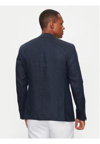 JOOP! Marynarka Hoverest 30041961 Granatowy Slim Fit. Kolor: niebieski. Materiał: len #5