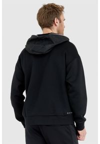 La Martina - LA MARTINA Czarna bluza męska ze srebrnym logo, Rozmiar L. Kolor: czarny #3