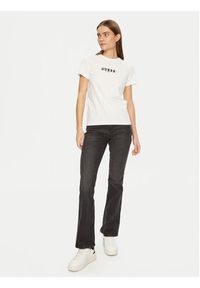 Guess Jeans T-Shirt W5RI54 J1314 Biały Regular Fit. Kolor: biały. Materiał: bawełna #4