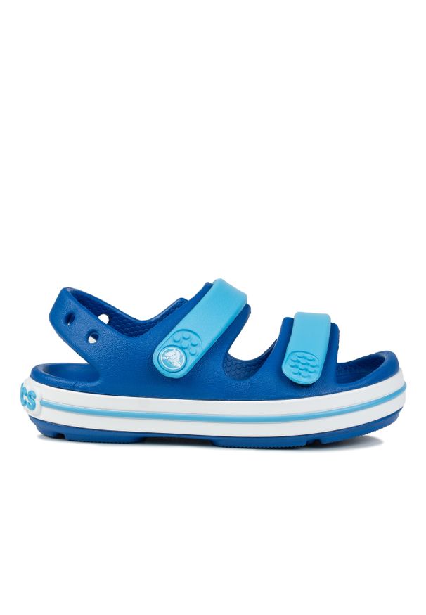 Sandały chłopięce na basen Crocs CROCBAND CRUISER. Kolor: niebieski, wielokolorowy, biały. Styl: sportowy