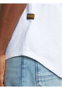G-Star RAW - G-Star Raw T-Shirt Lash Back D26043-C372 Biały Relaxed Fit. Kolor: biały. Materiał: bawełna #4