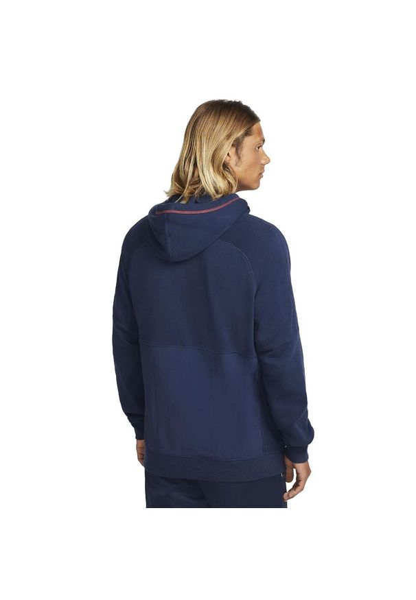 Bluza dresowa sportowa męska Nike FC Fleece Hoodie. Kolor: czerwony, wielokolorowy, niebieski. Materiał: bawełna, poliester
