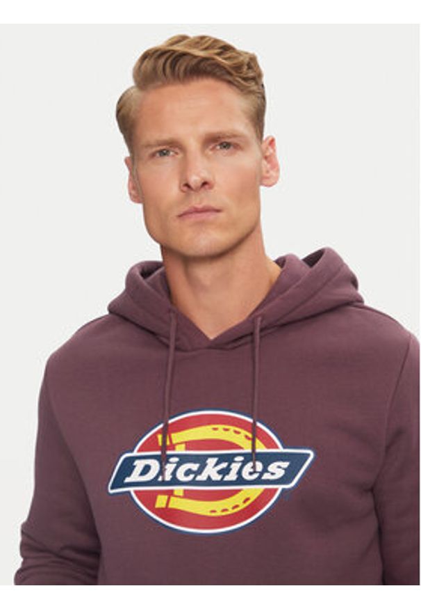 Dickies Bluza Icon Logo DK0A4XCB Fioletowy Regular Fit. Kolor: fioletowy. Materiał: bawełna, syntetyk